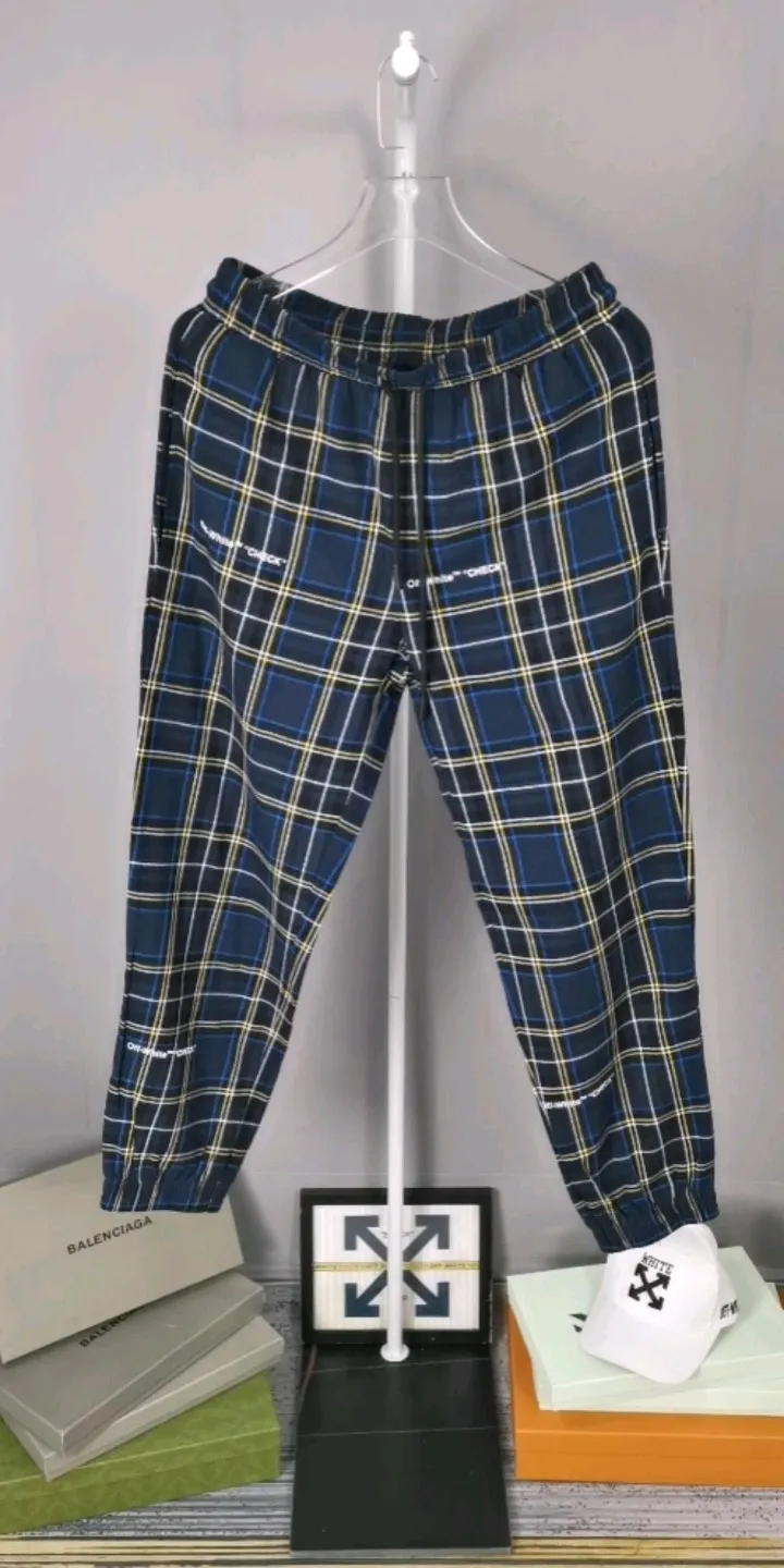 Actual video: plaid jacquard trousers
